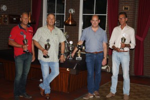 Finalisten 2016 v.l.n.r. Leopold de Moor (3e plaats), Sjeng Schaefer (2e plaats), Ben Hendrickx (kampioen) en Jos Weijnen (3e plaats)